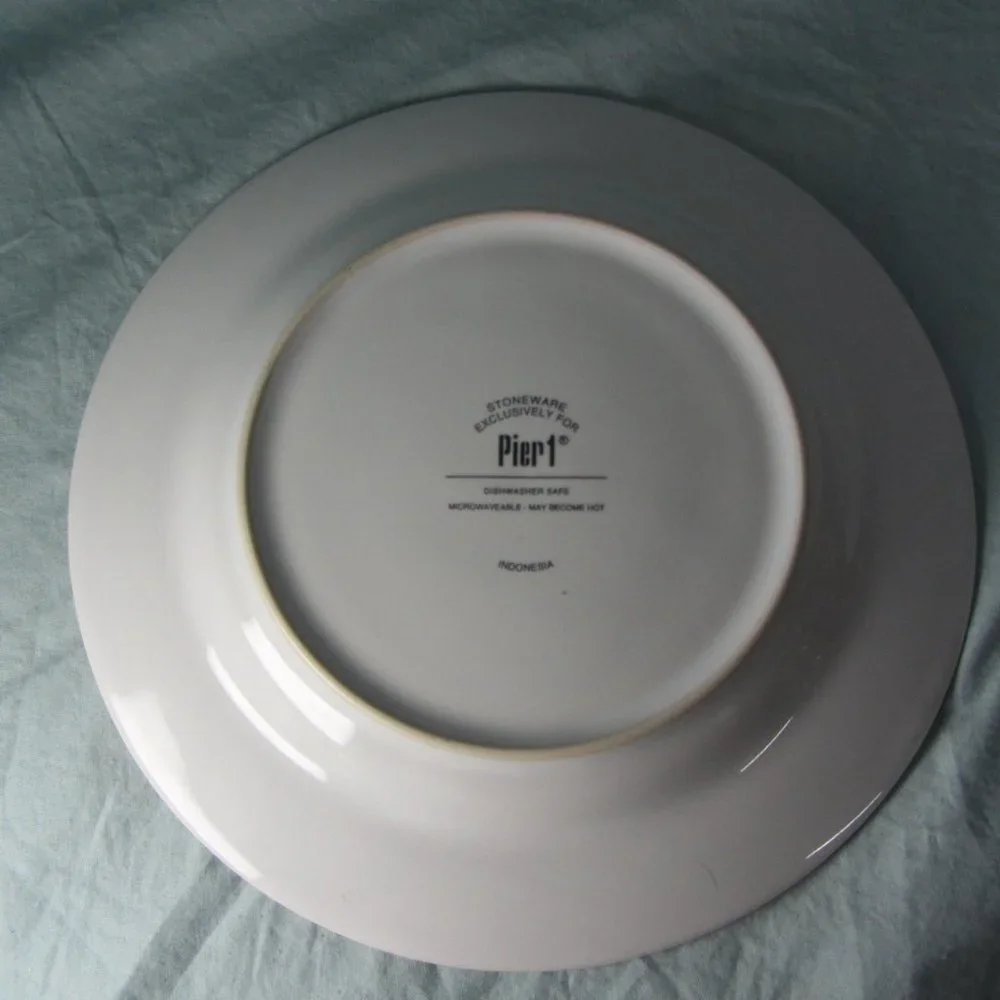 3 for $40 - Pier 1 sage green bird salad plate (w1411)